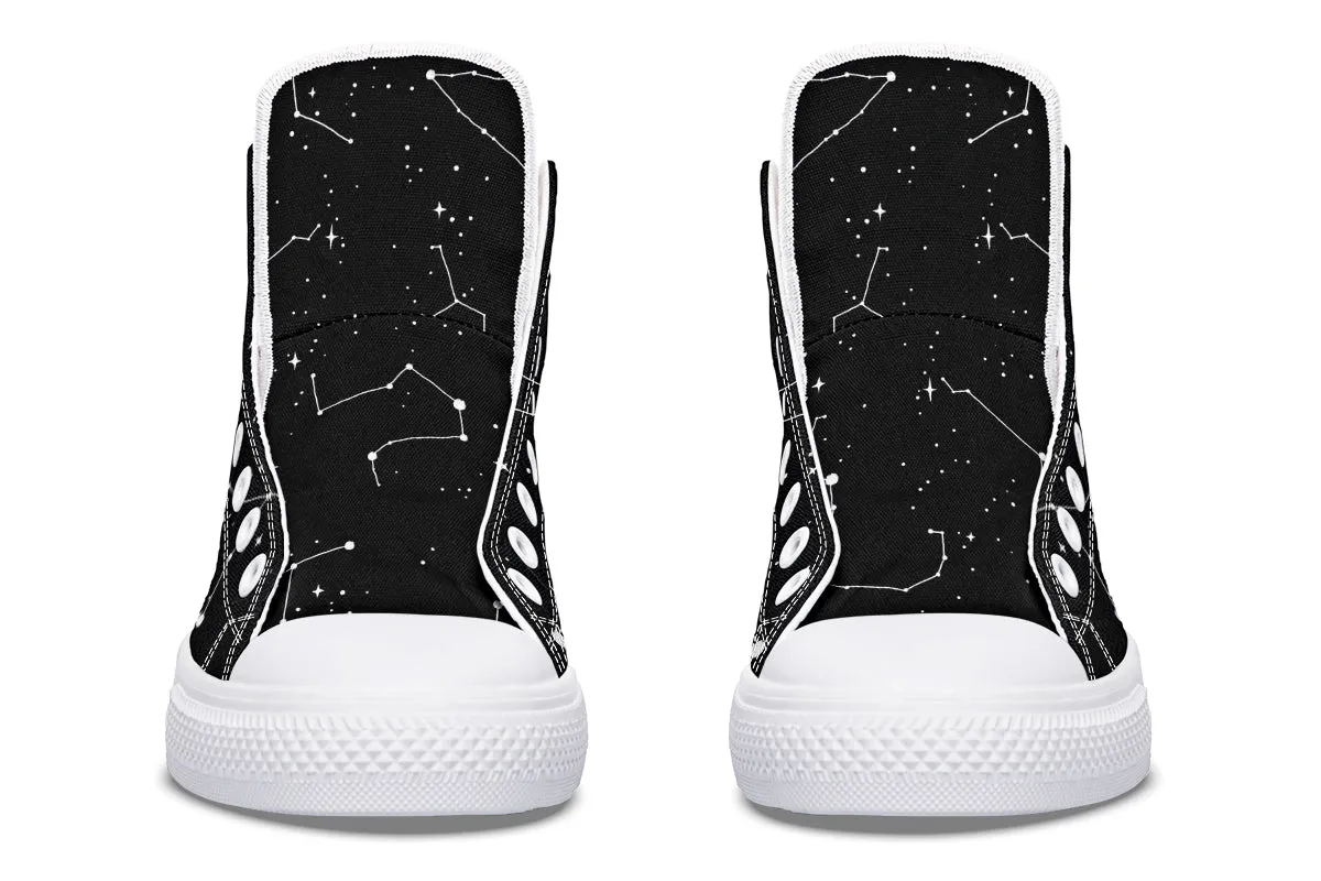 Constellation High Tops - Classic Premium Canvas Shoes with Comfortable and Durable Soles