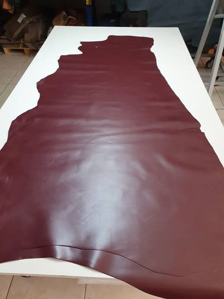 Cow soft Leather, Genuine cowhide plain Nappa skin for crafts and leather working thick. 1,1mm(3 oz)