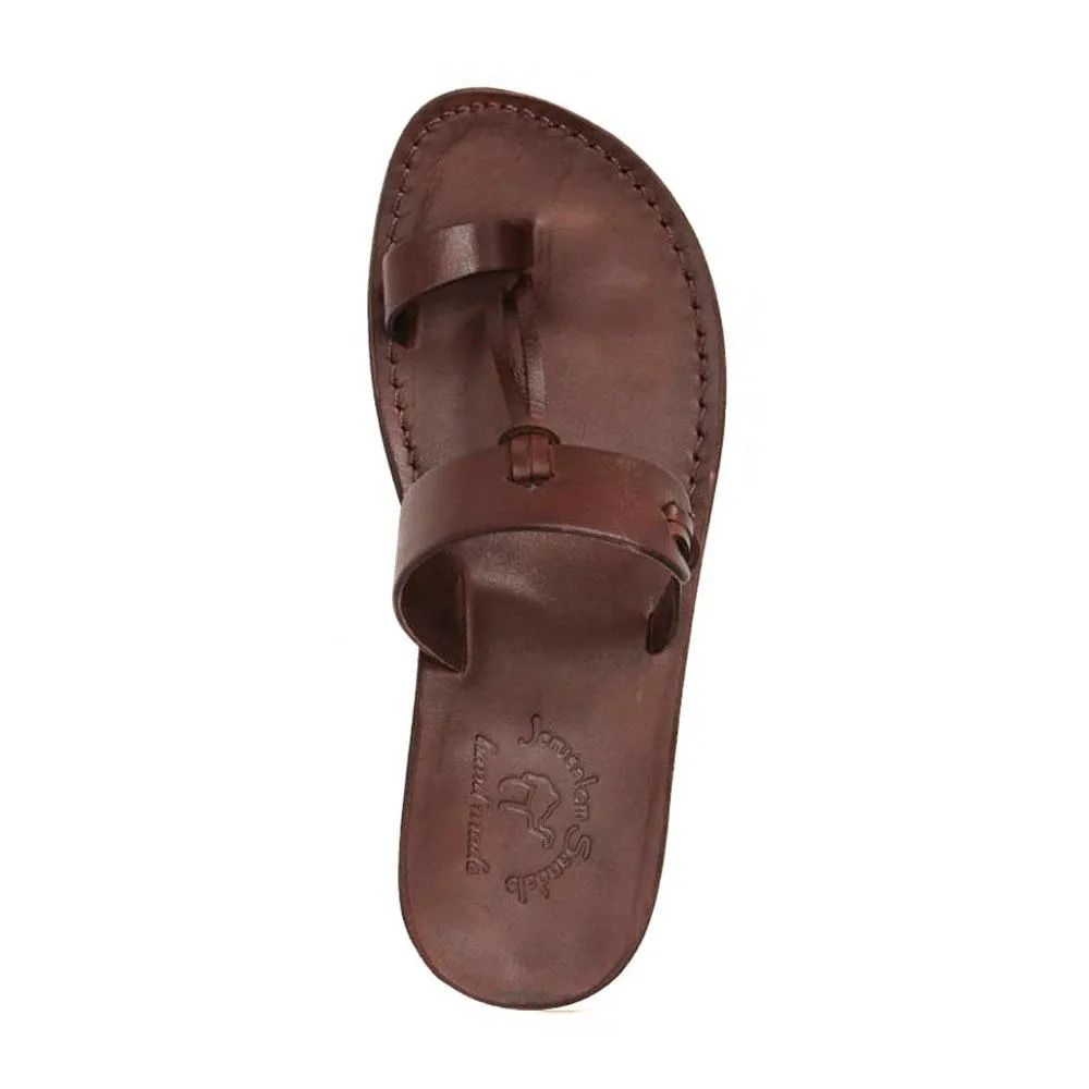 David - Natural Leather Sandal | Brown