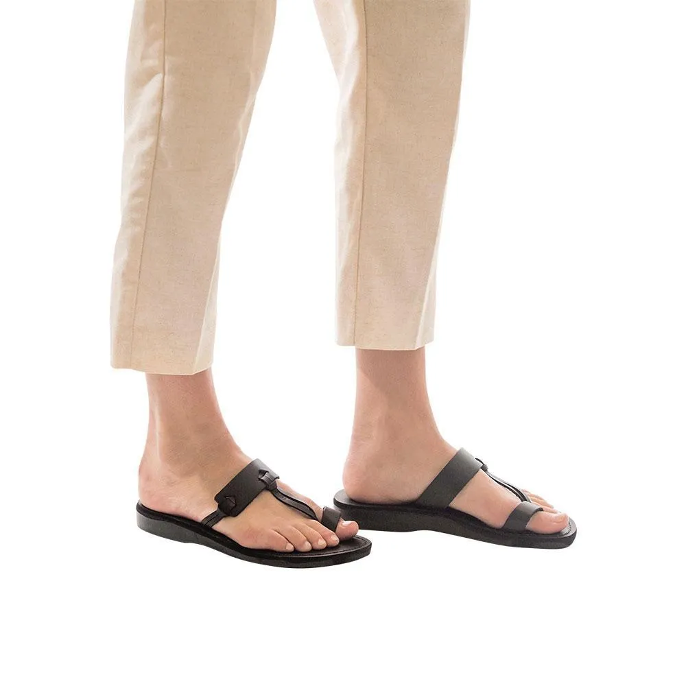 David - Natural Leather Sandal | Brown