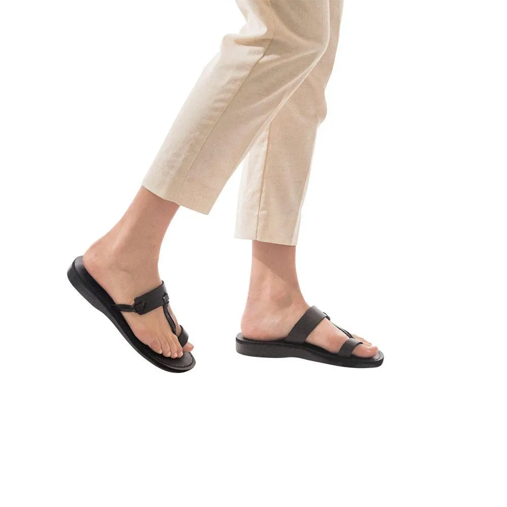 David - Natural Leather Sandal | Brown