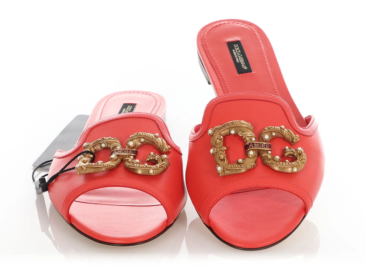 Dolce & Gabbana Coral Amore Sandals