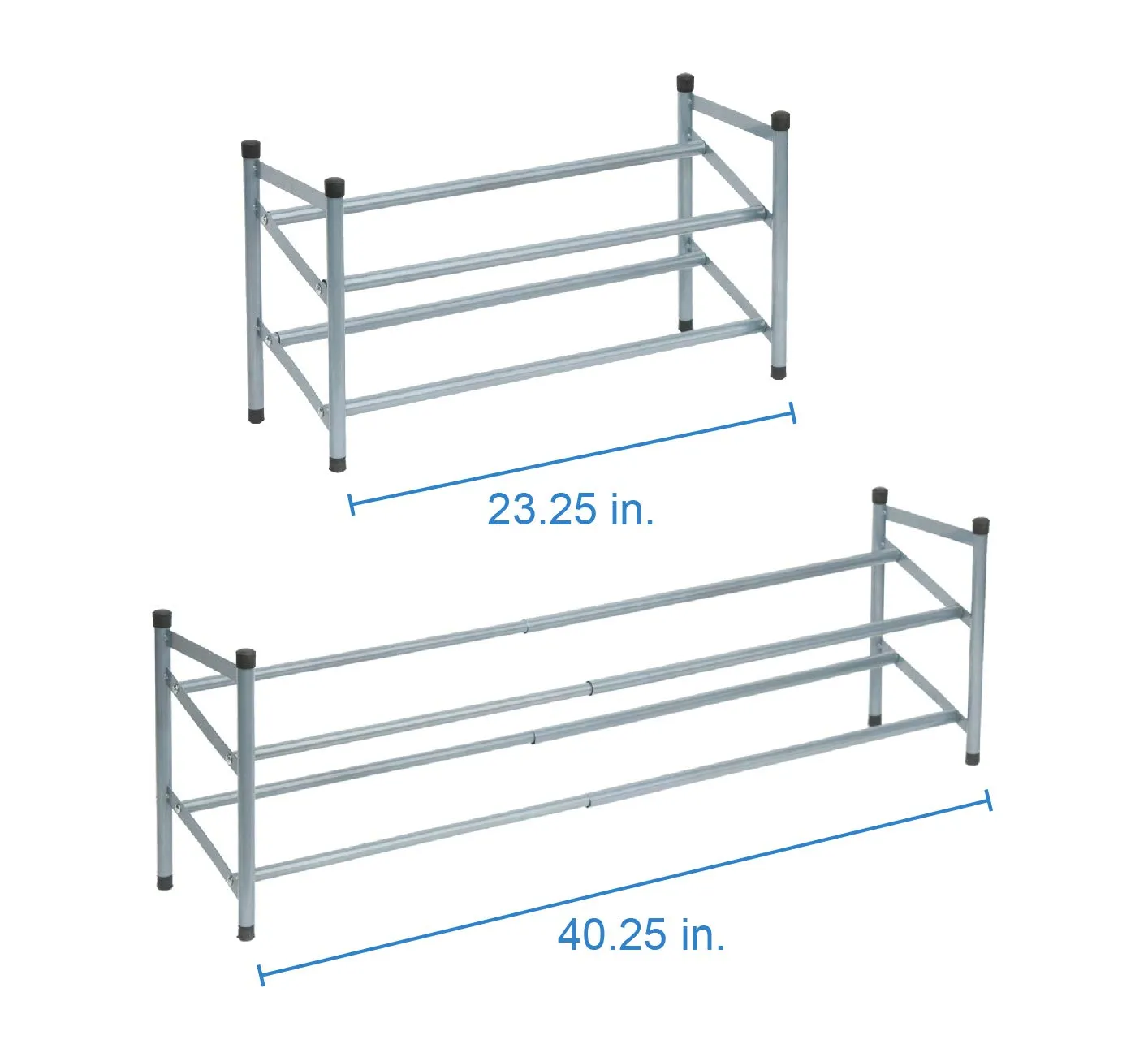 Expandable 2-Tier Shoe Rack Organizer