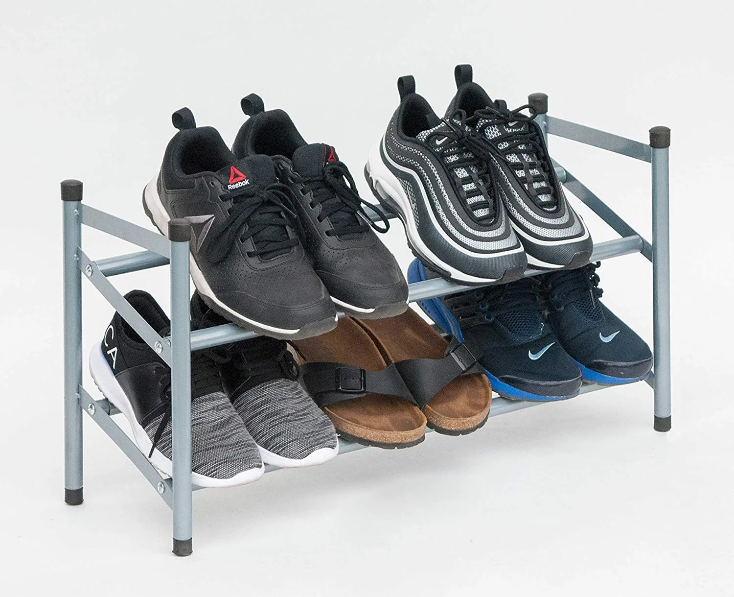 Expandable 2-Tier Shoe Rack Organizer