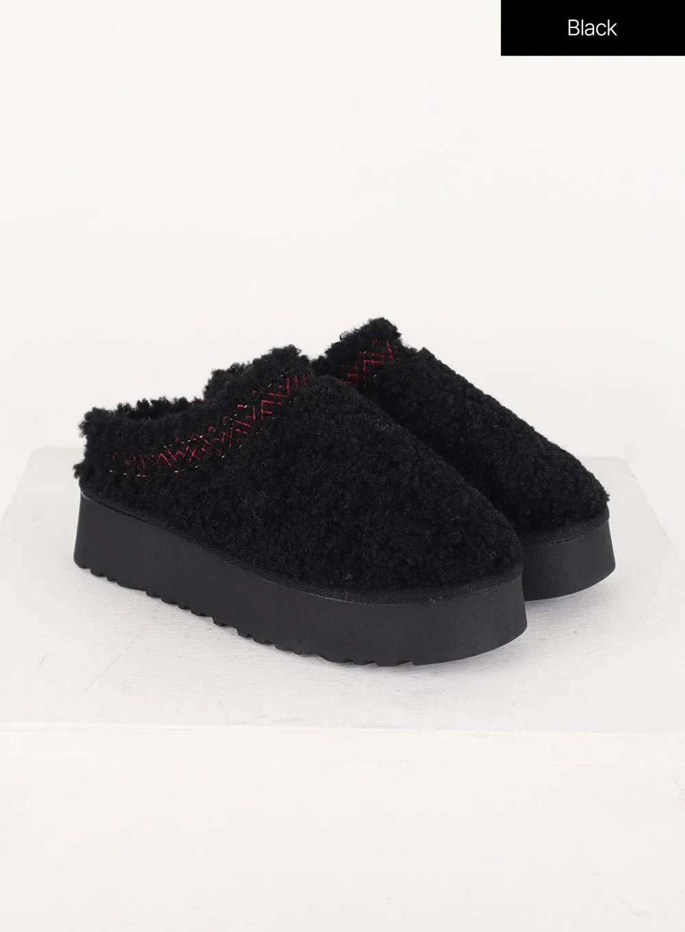 Faux Fur Platform Sandals ON306