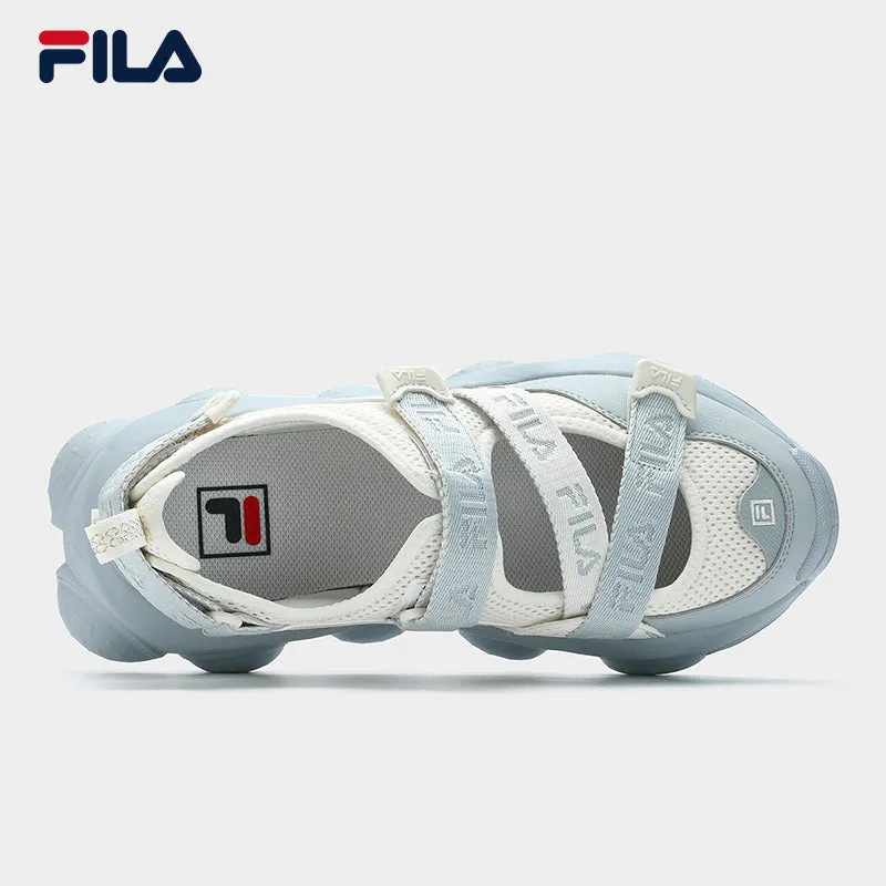 FILA CORE FRAGOLA FASHION MODERNO Women's Sandal Shoes (White-Grey / Cream-Brown)