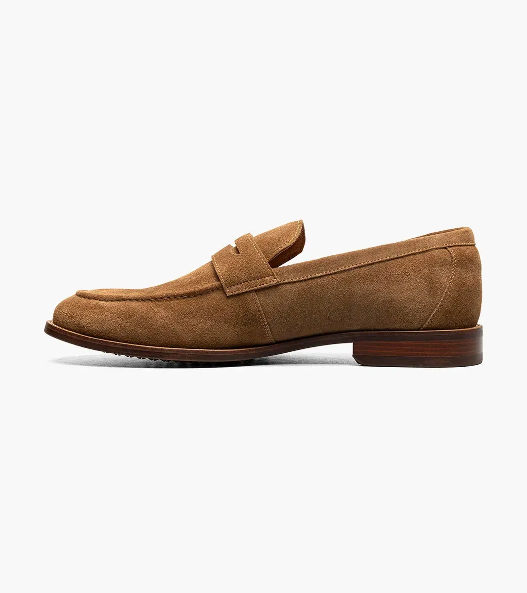 Florsheim Mens Rucci Suede Penny Loafer Shoe -Mocha