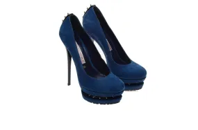 Gianmarco Lorenzi - Blue Suede Platform - IT 38 1/2