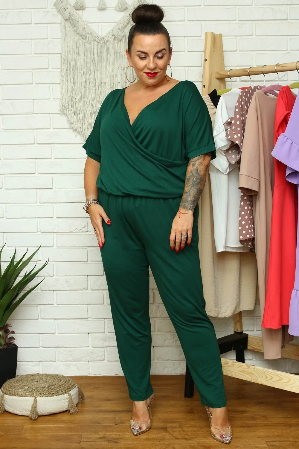 green - Suit plus size model 169205 Karko