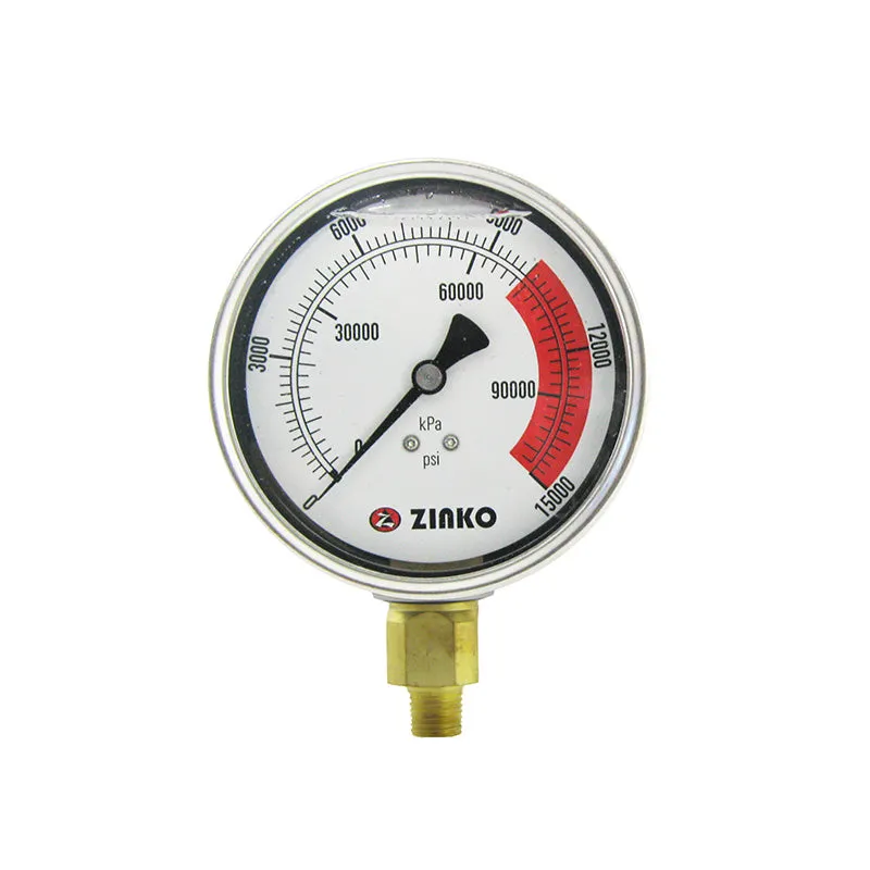 Hydraulic Pressure Gauge 2.5" Dia. 1/4" NPT: ZPG-25A