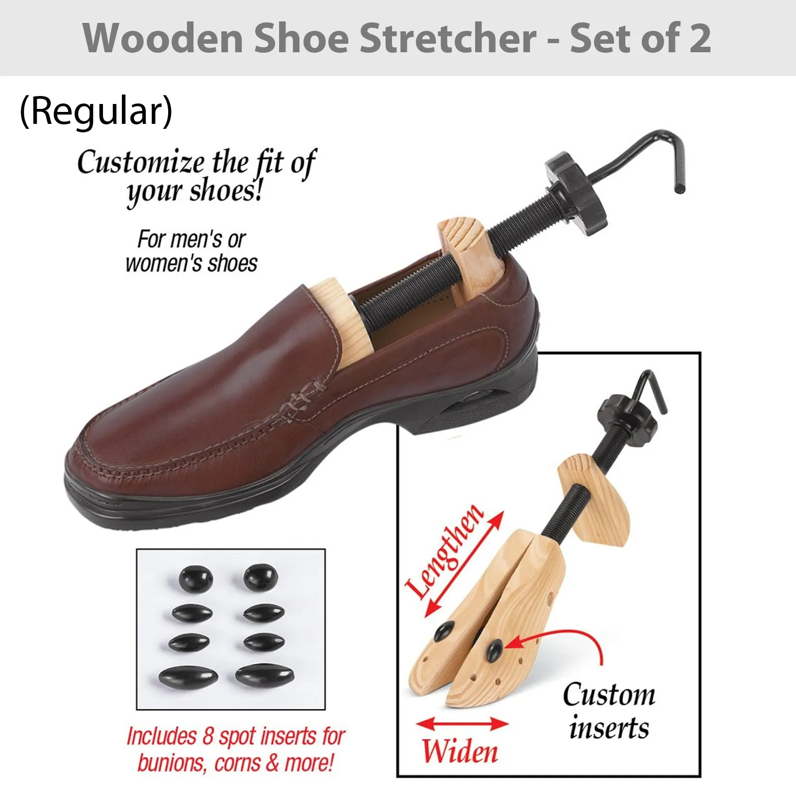 IdeaWorks Wooden Shoe Stretcher (Regular)