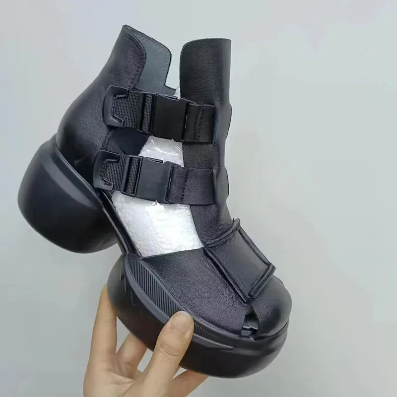 Joskaa 2024 New Summer Breathable Chunky Sandals