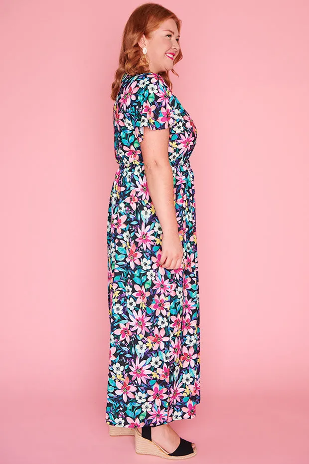 Justine Neon Bloom Jumpsuit