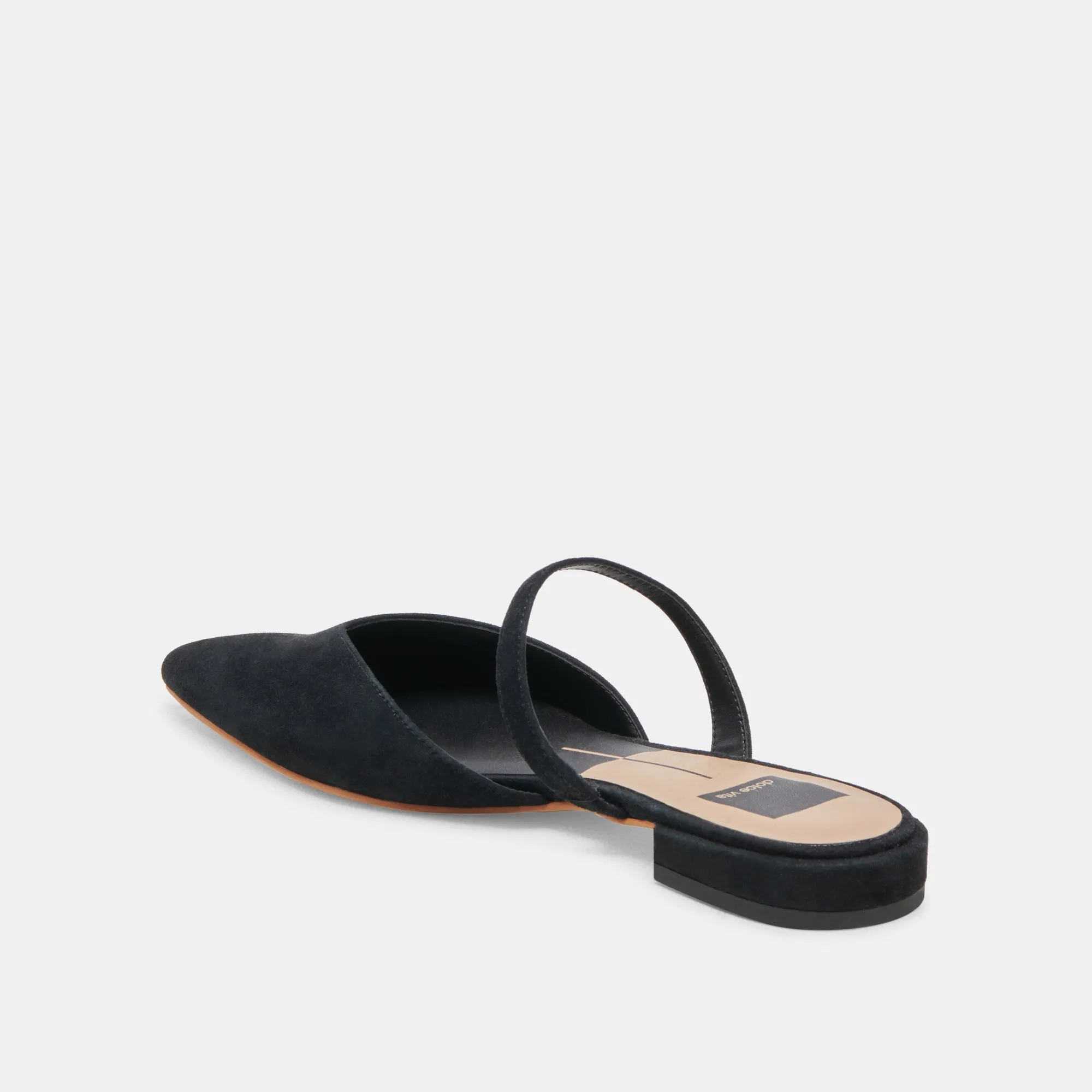 KANIKA WIDE FLATS ONYX SUEDE