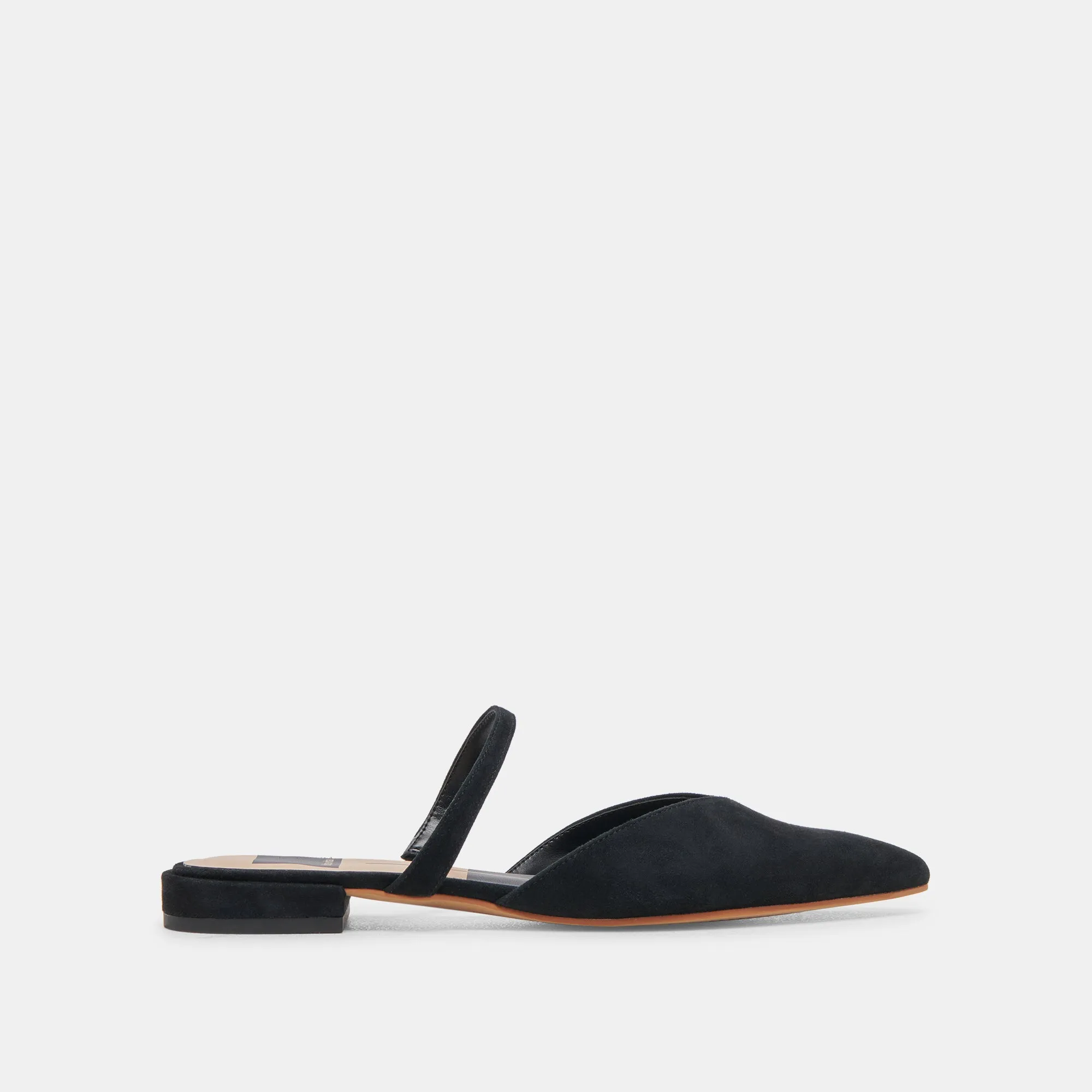 KANIKA WIDE FLATS ONYX SUEDE