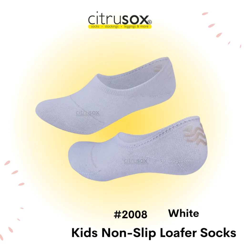 Kids Non-Slip Back Heel No-Show Socks