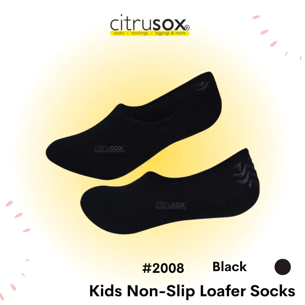 Kids Non-Slip Back Heel No-Show Socks