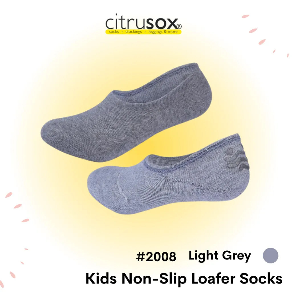 Kids Non-Slip Back Heel No-Show Socks