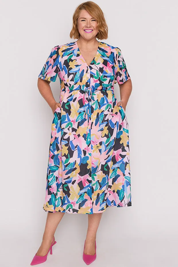 Kristina Colour Block Garden Dress