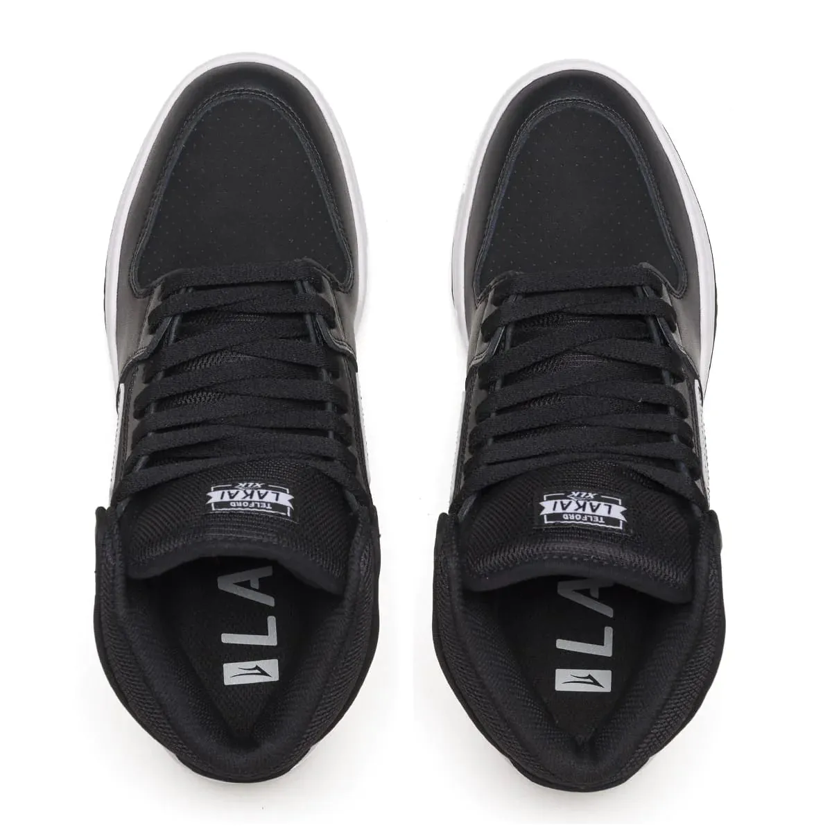 LAKAI Telford Shoes Black Leather