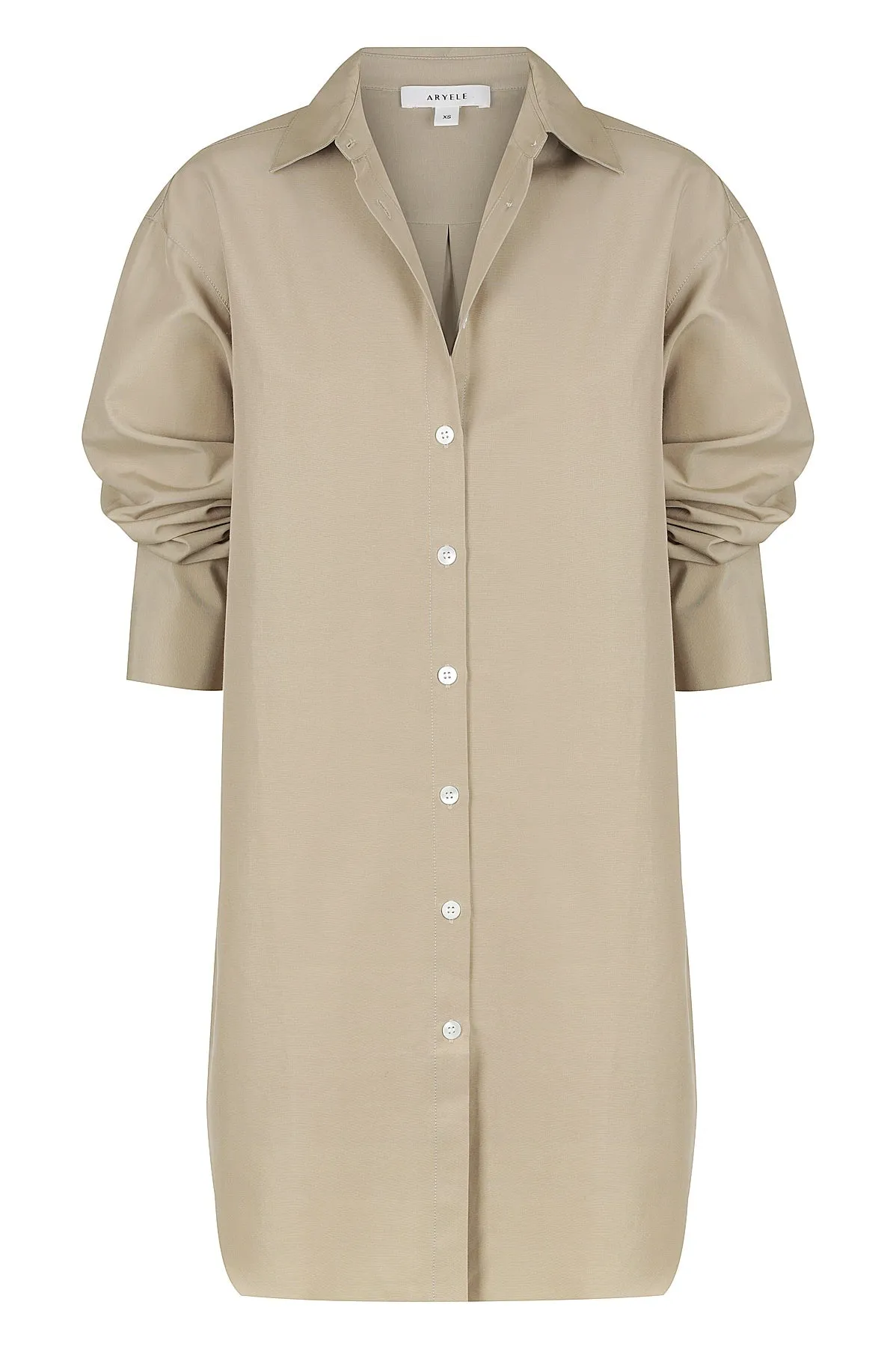 Lara Shirt Dress - Tan