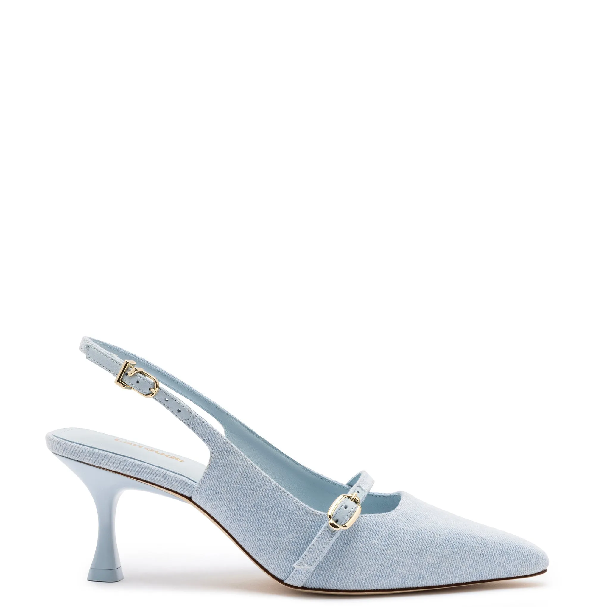 Larroude Ines Pump In Maya Denim