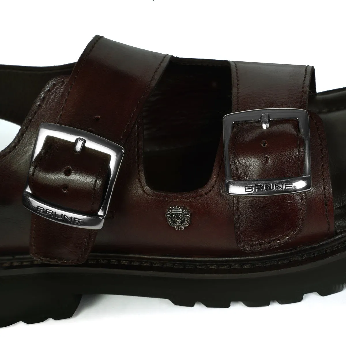 Light Weight Chunky Sole Men's Sandal in Genuine Leather