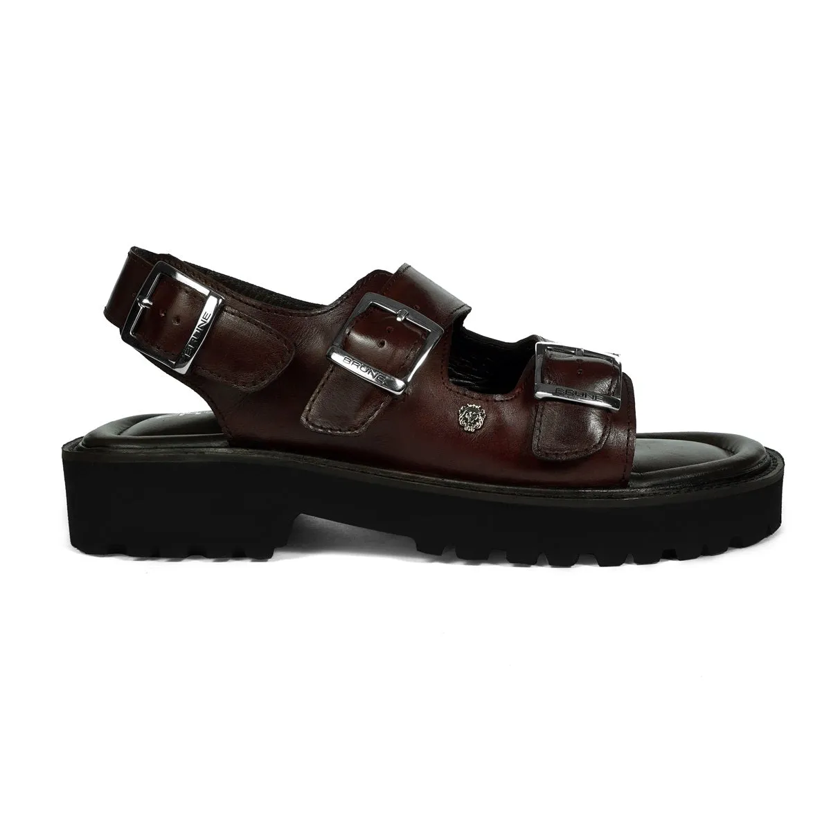 Light Weight Chunky Sole Men's Sandal in Genuine Leather