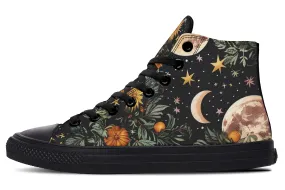 Lunar Meadow High Tops - Classic Premium Canvas Shoes with Comfortable and Durable Soles