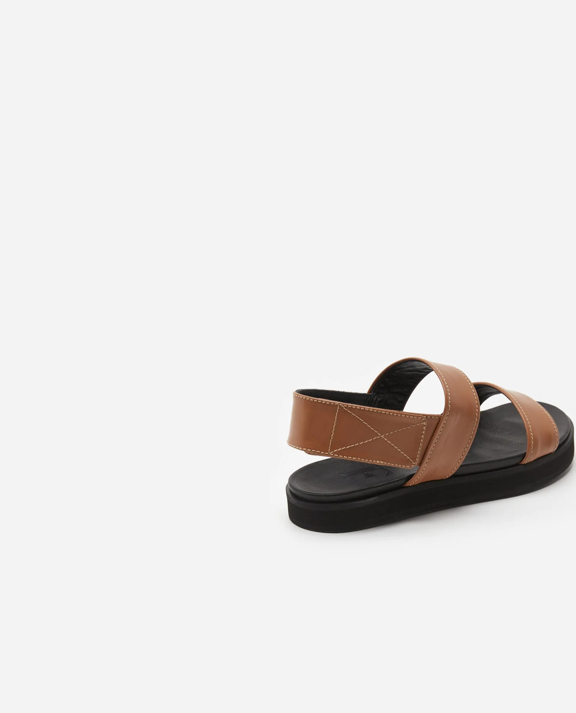 Lynn Cognac Leather Sandals