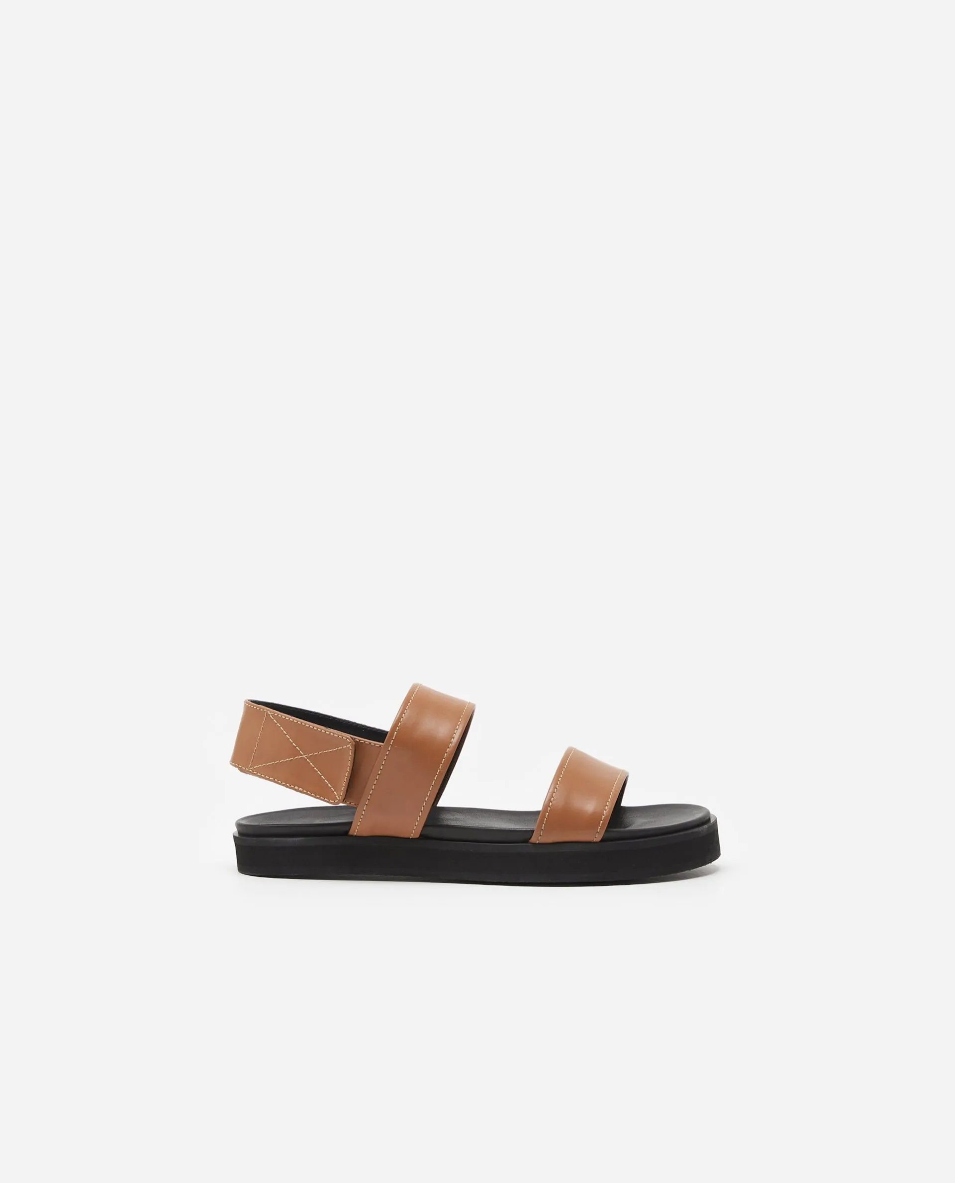 Lynn Cognac Leather Sandals