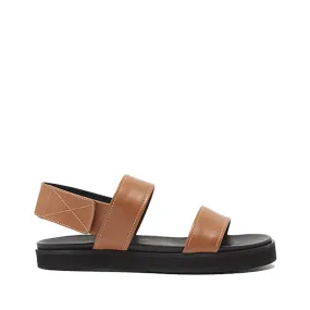 Lynn Cognac Leather Sandals