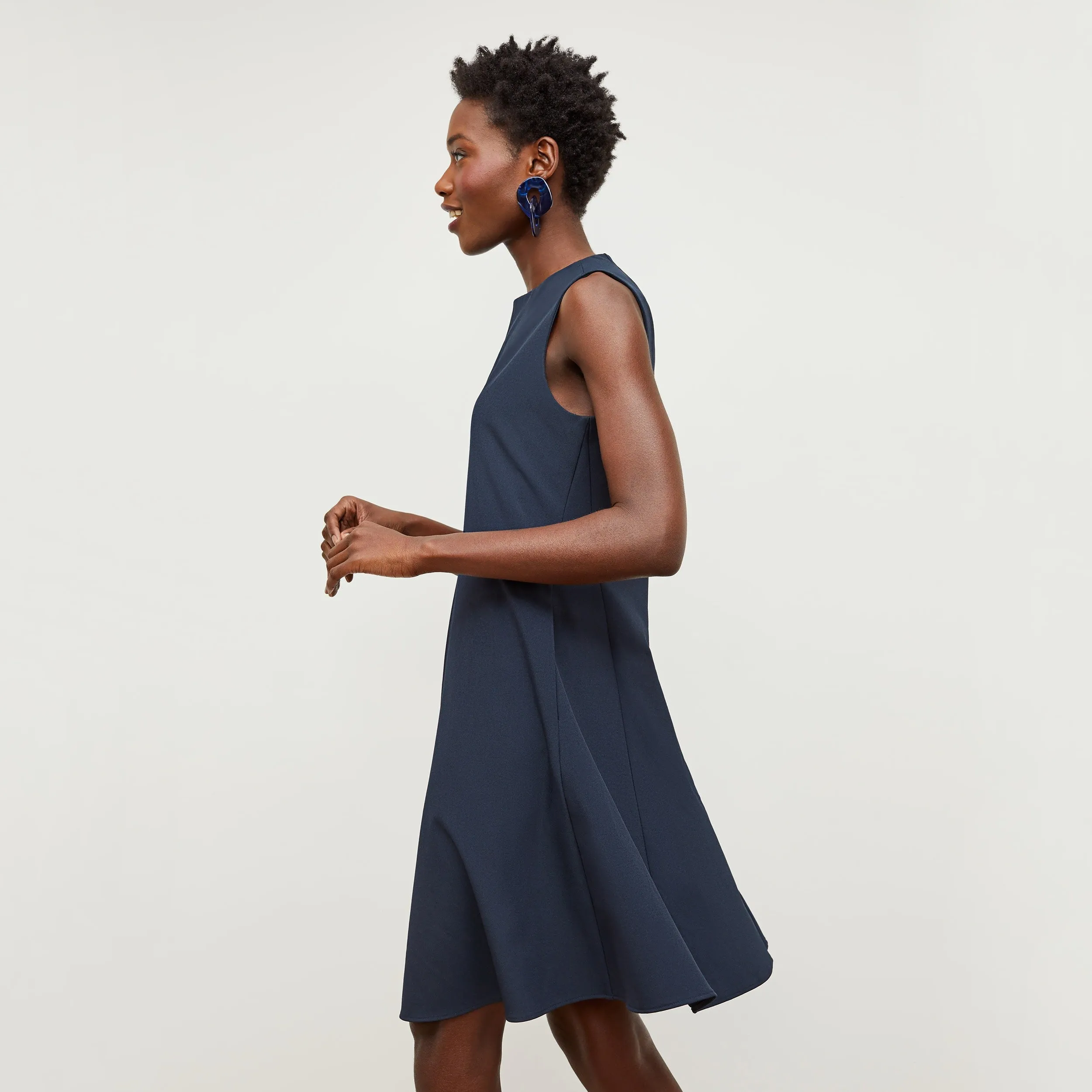 Malala 1.0 Dress - Recycled WonderTex :: Midnight