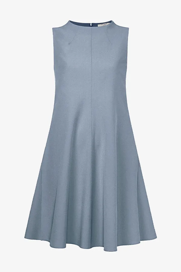 Malala Dress - Recycled WonderTex :: Steel Blue