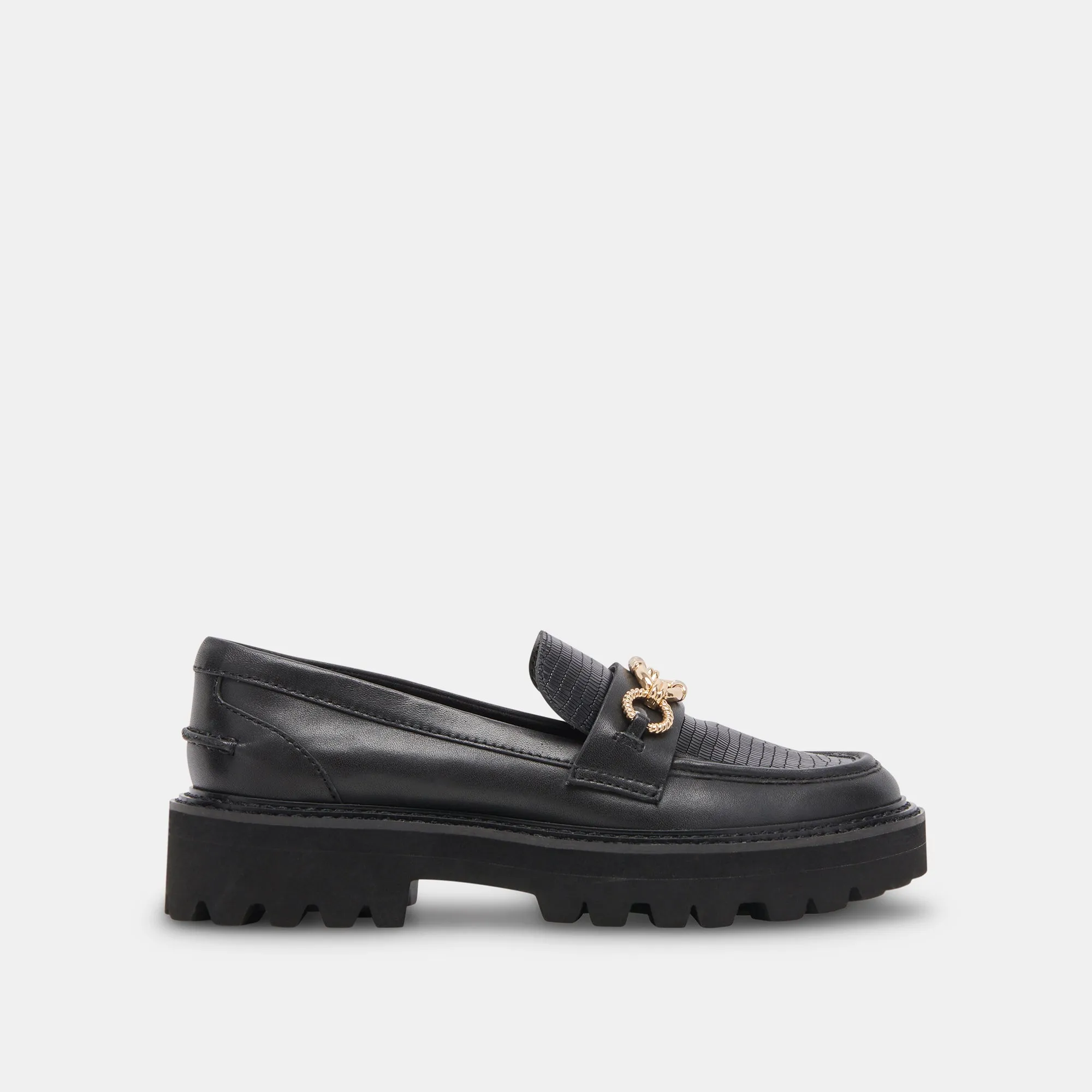 MAMBO LOAFERS BLACK MULTI LEATHER - re:vita