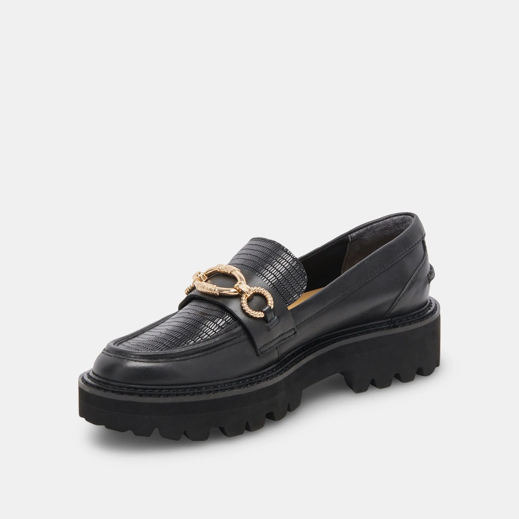 MAMBO LOAFERS BLACK MULTI LEATHER - re:vita