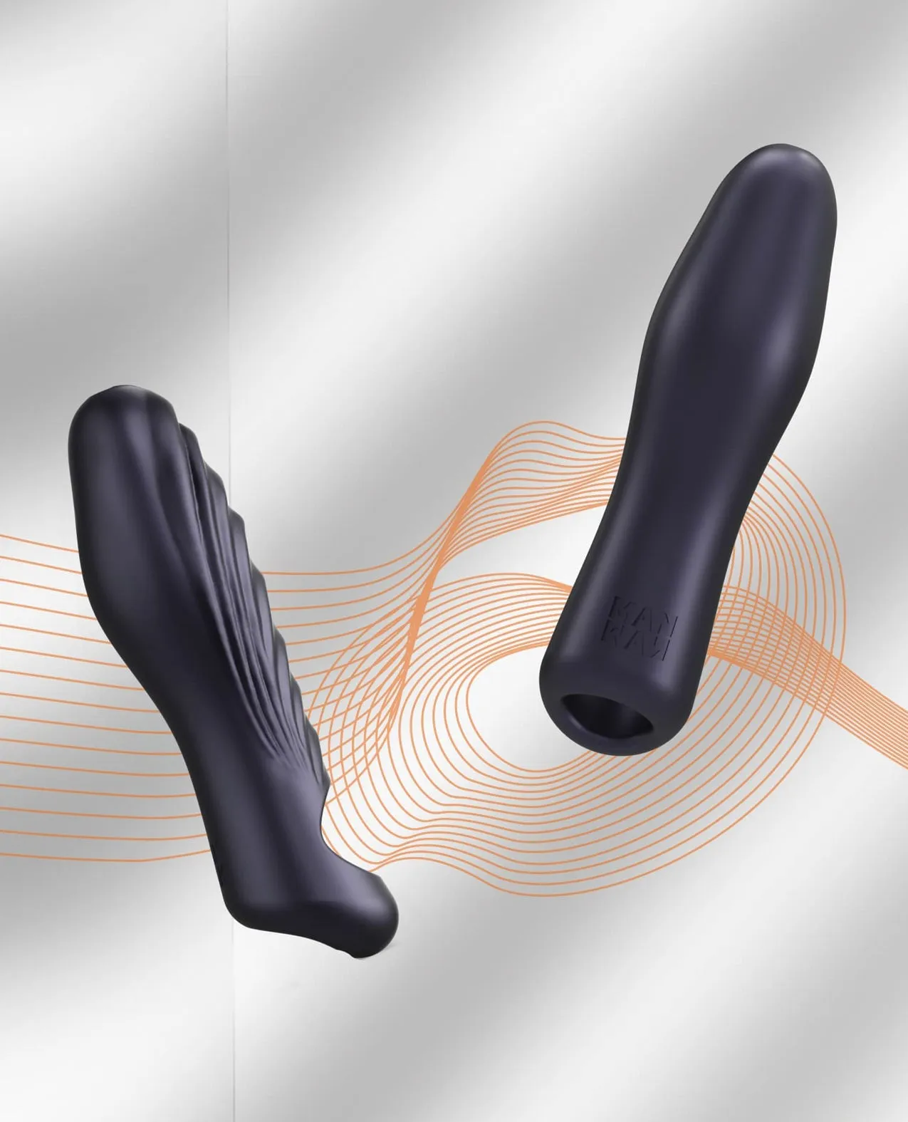 Manwan RYZER Enhanced Pleasure Penis Sleeve - Luxurious Black Plum Design