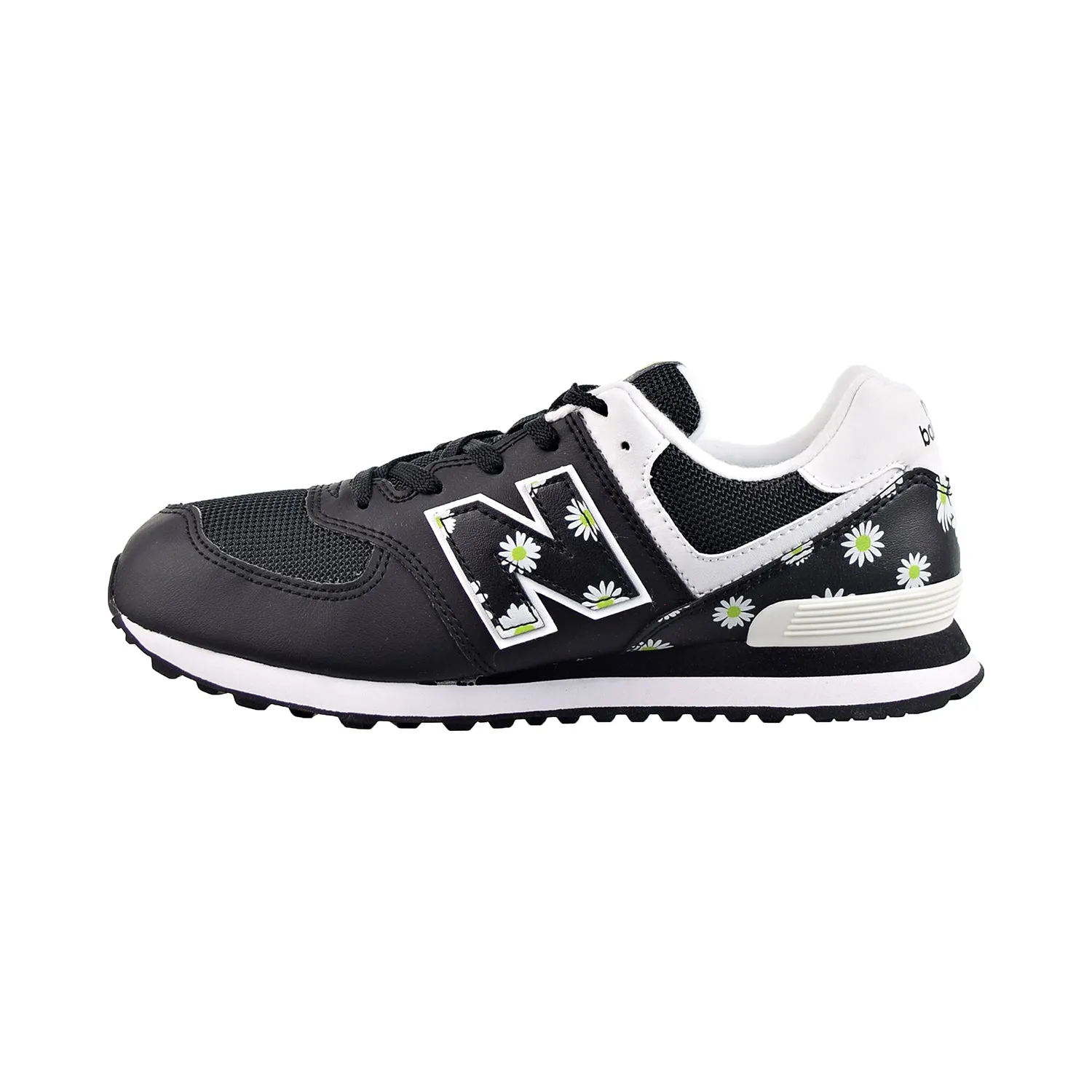 New Balance 574 Big Kids' Shoes Black-White