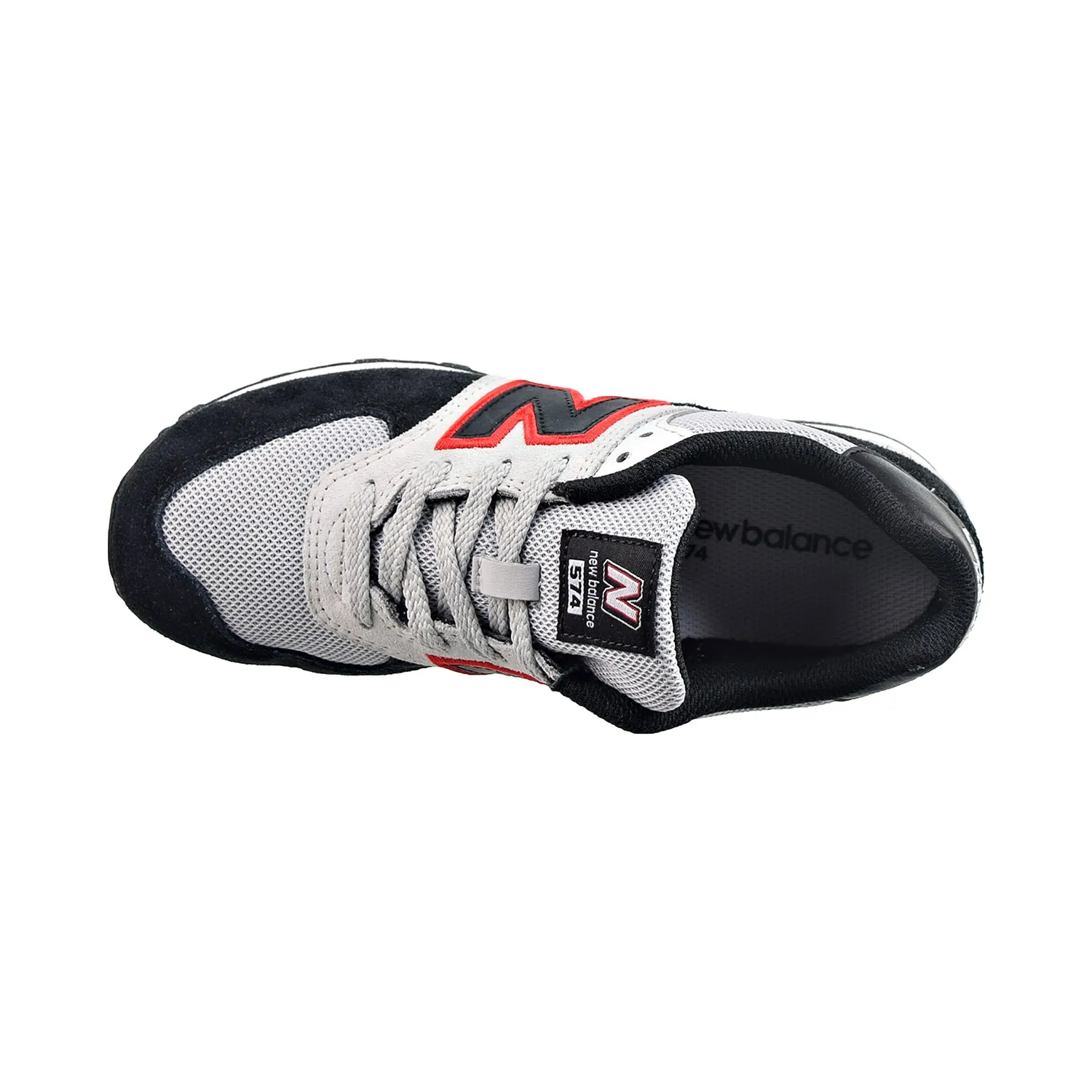 New Balance 574 Big Kids' Shoes White-Black-Red