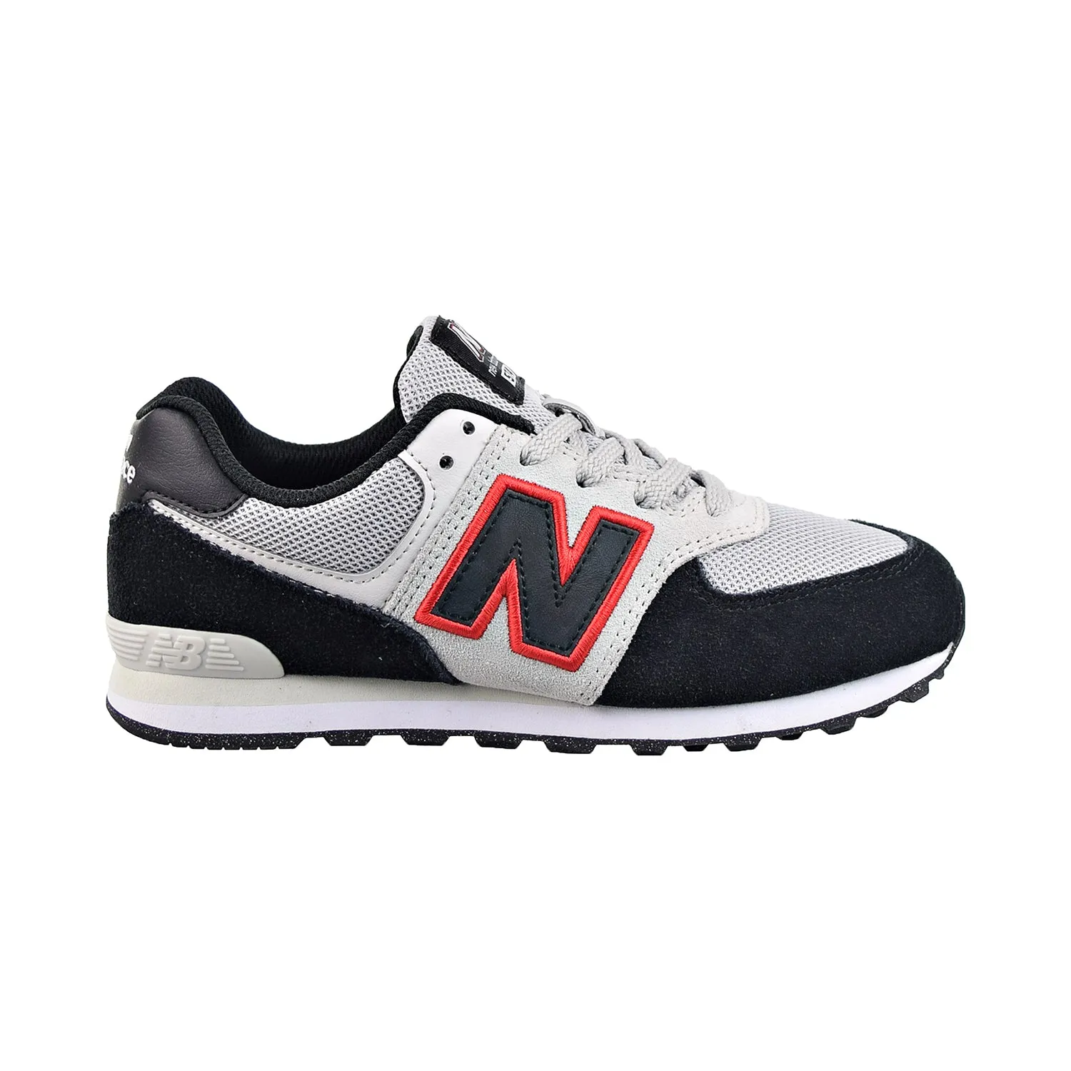 New Balance 574 Big Kids' Shoes White-Black-Red