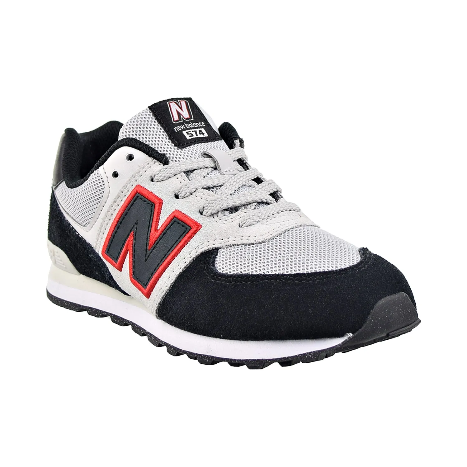 New Balance 574 Big Kids' Shoes White-Black-Red