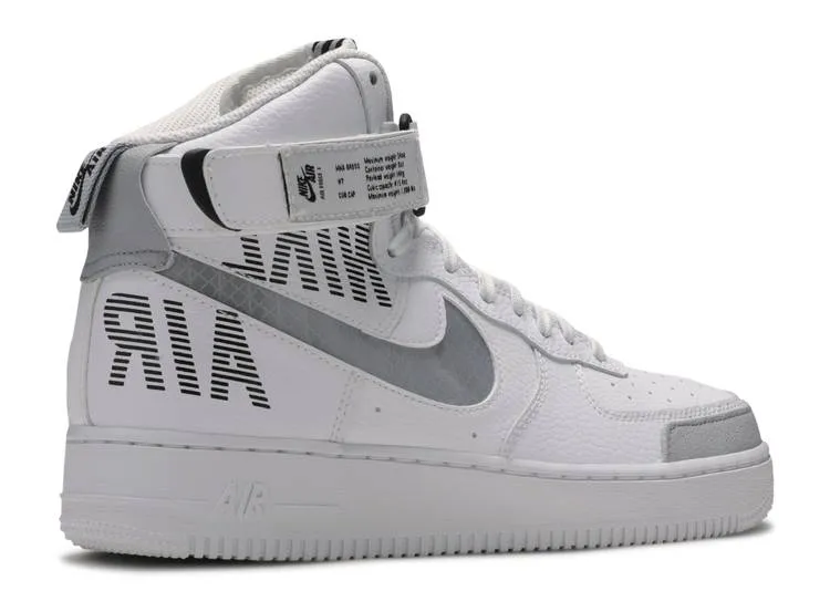 Nike AIR FORCE 1 HIGH 'UNDER CONSTRUCTION - WHITE', gray