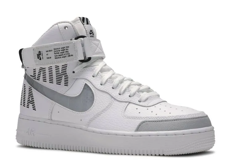 Nike AIR FORCE 1 HIGH 'UNDER CONSTRUCTION - WHITE', gray