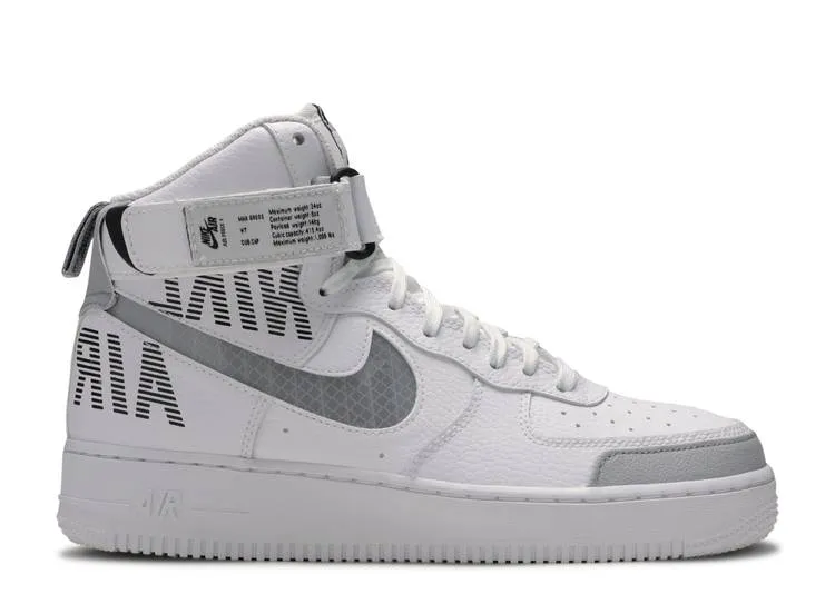 Nike AIR FORCE 1 HIGH 'UNDER CONSTRUCTION - WHITE', gray