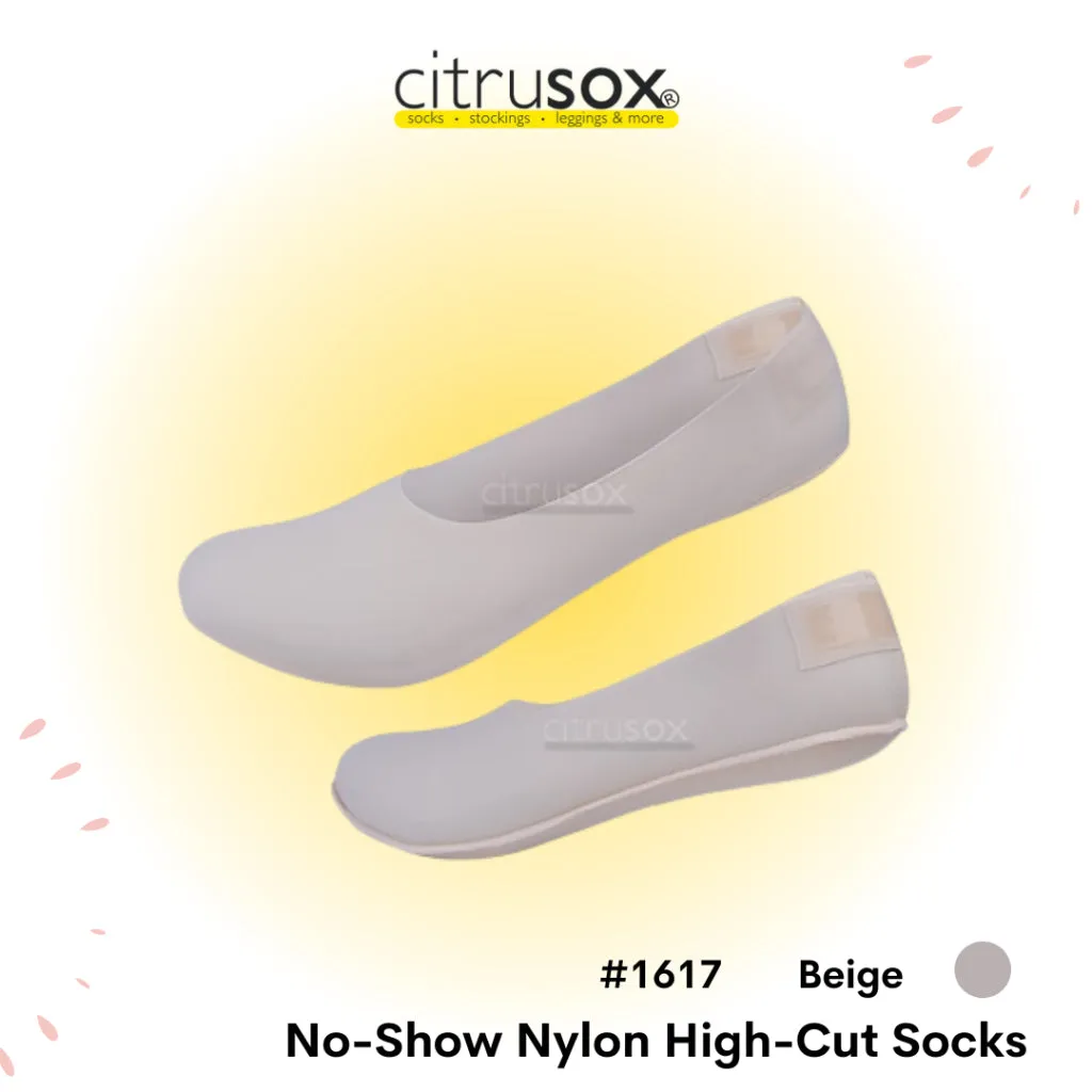 No-Show Nylon High Cut Socks