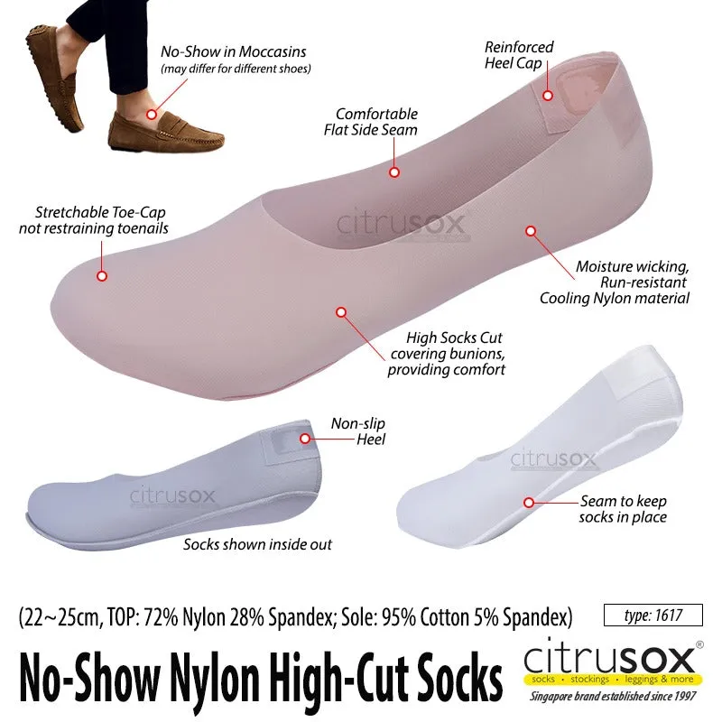 No-Show Nylon High Cut Socks