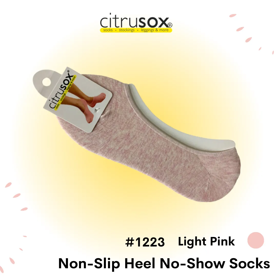 Nonslip Heel No-Show Socks