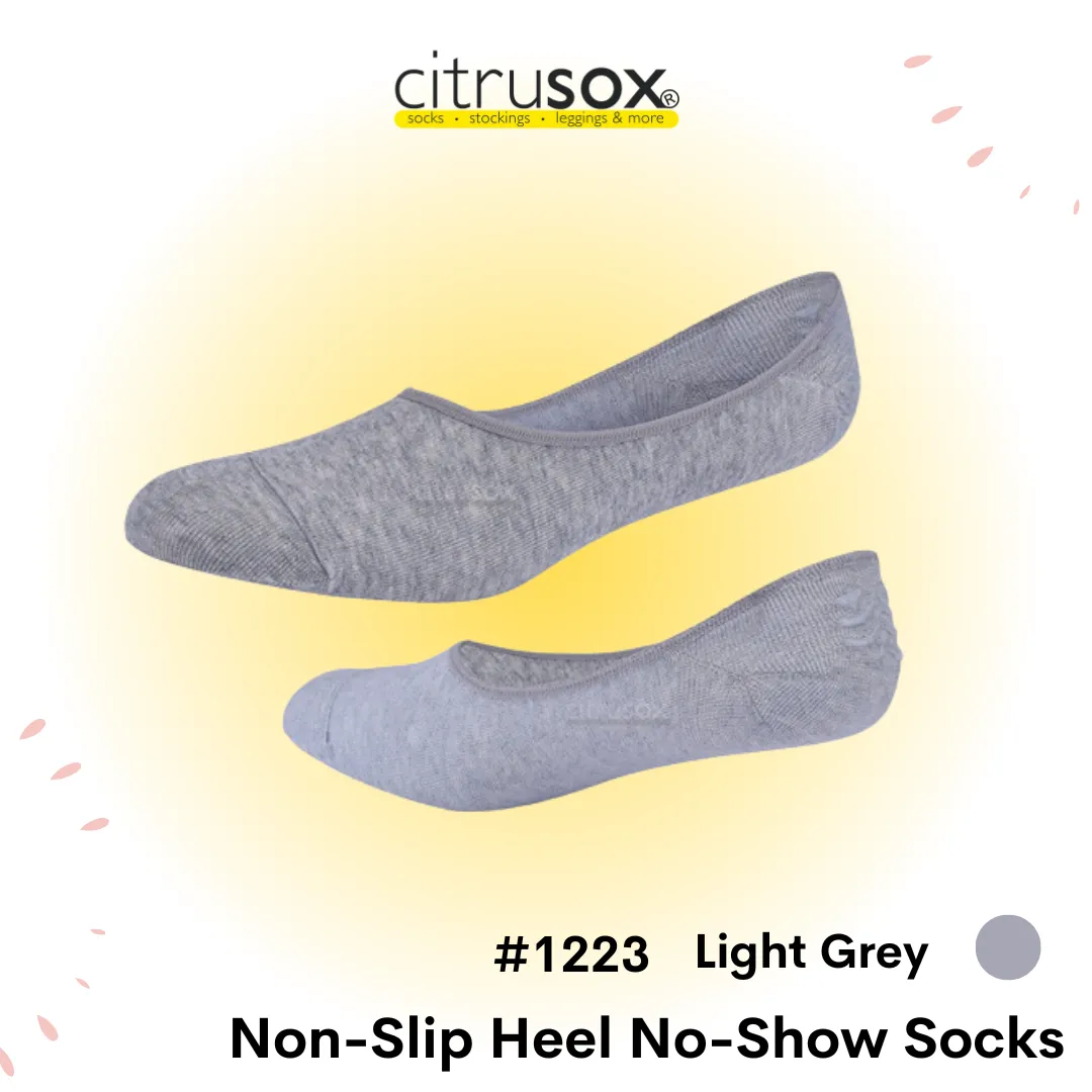 Nonslip Heel No-Show Socks