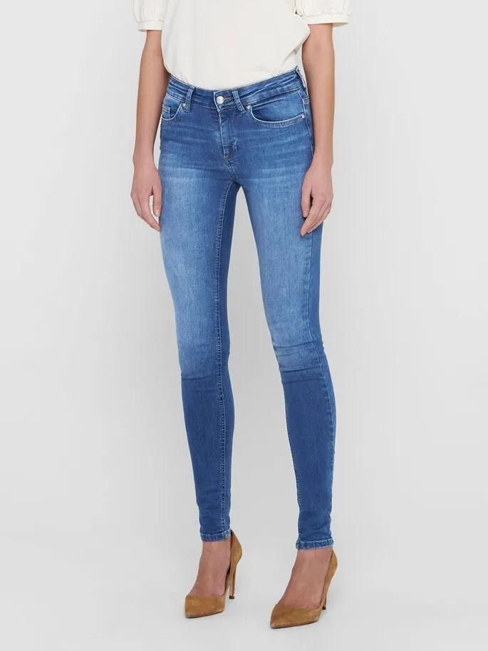 Onlblush Life Mid Skinny  Rea12187 - Blue Denim