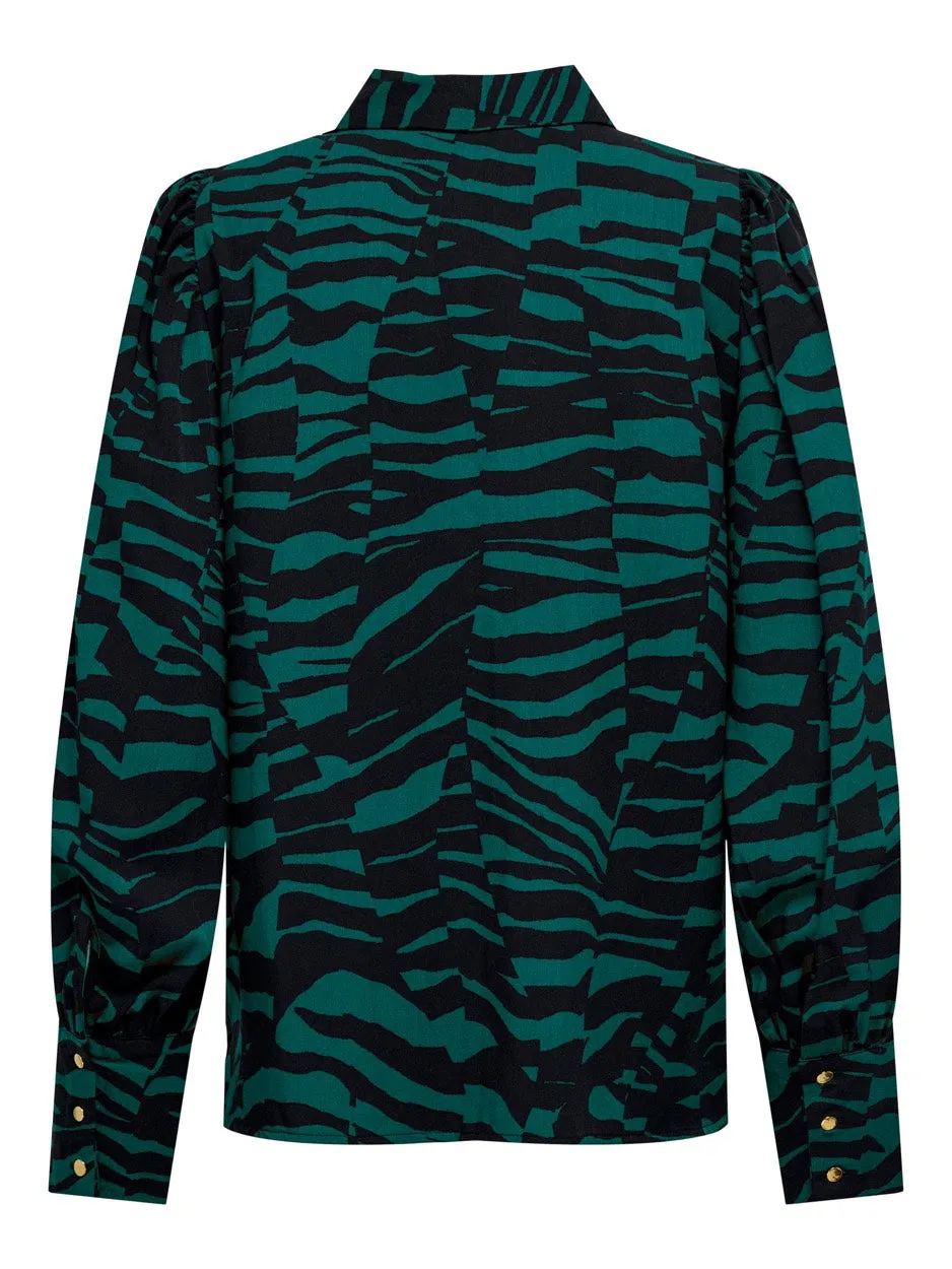 Onlbree L/s Shirt Ptm - Groen Dessin